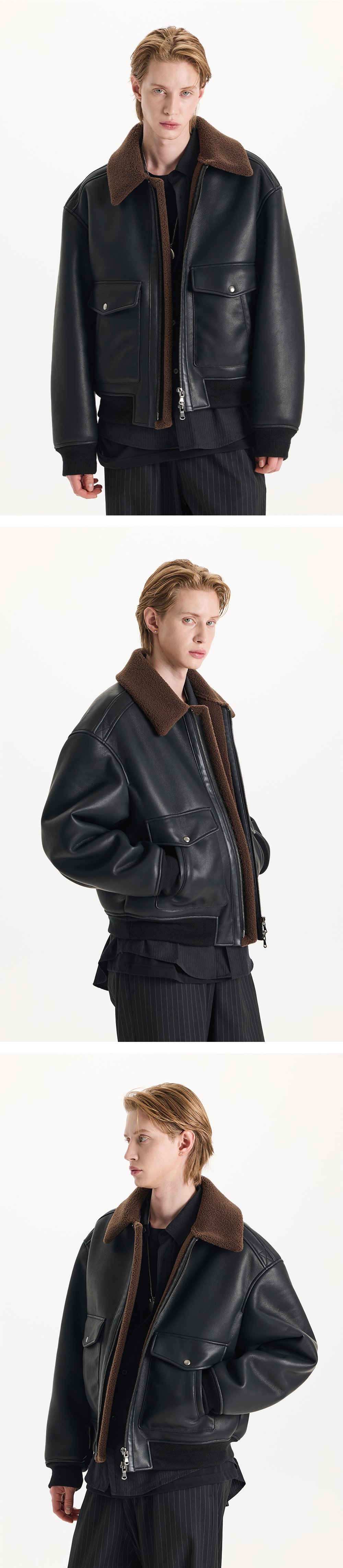 MUSINSA公式 | CONNECT KINLOCH A-2 ムートンボンバージャケット